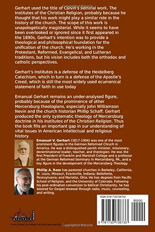 The Institutes of the Christian Religion: The Mercersburg Perspective 1-2