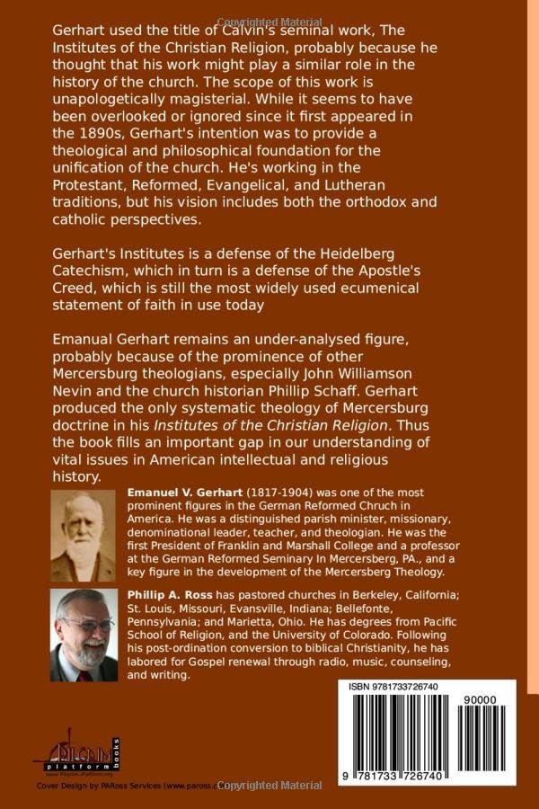 The Institutes of the Christian Religion: The Mercersburg Perspective -3